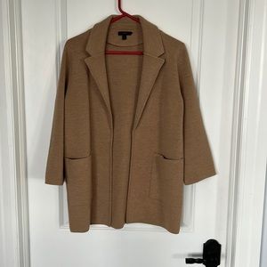 Jcrew sweater blazer camel size small